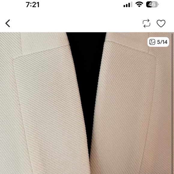 Tahari ASL Classic Cream Blazer - Picture 4 of 7